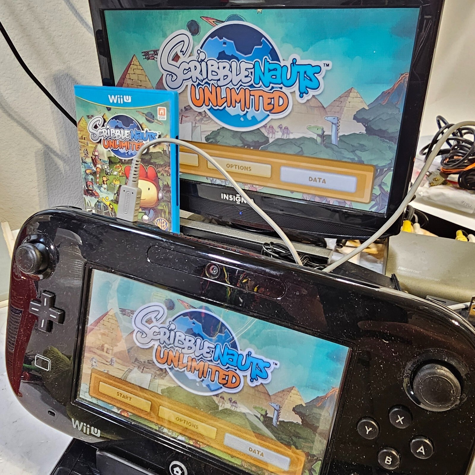 Scribblenauts Unlimited (Nintendo Wii U, 2012) Game Case Manual - Tested