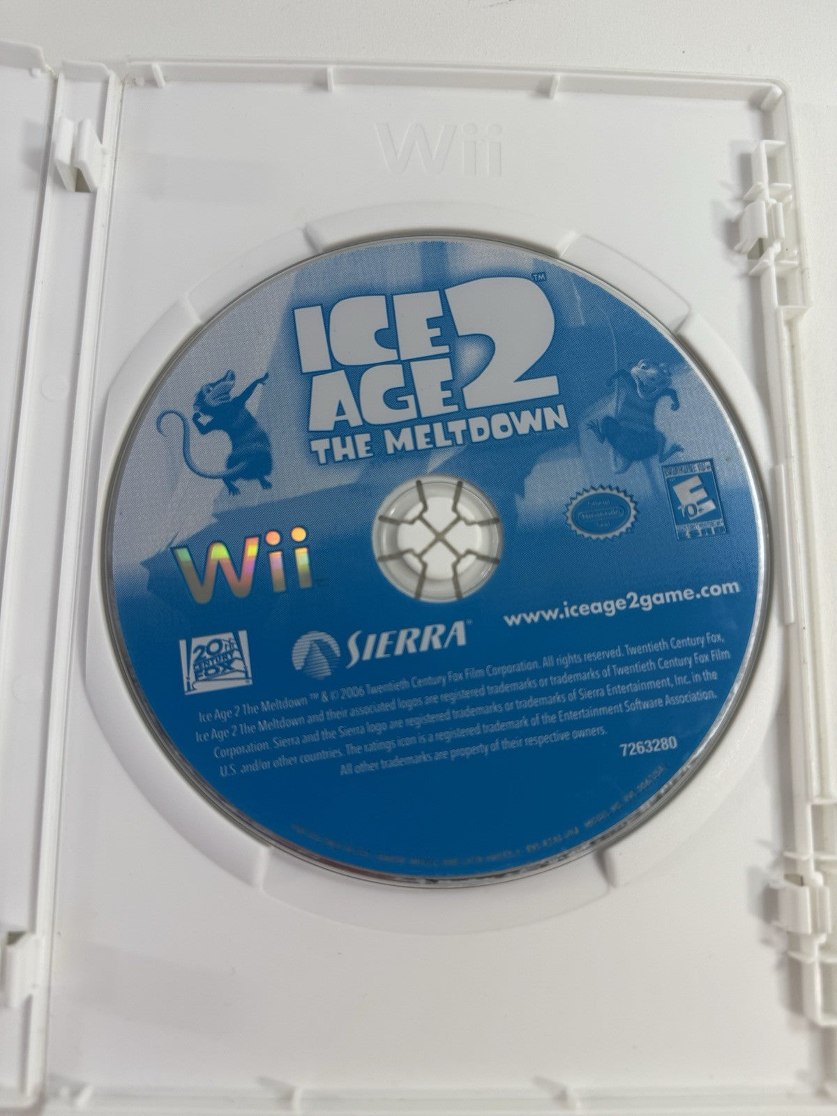 Ice Age 2: The Meltdown (Nintendo Wii, 2006) Game and Case - Tested