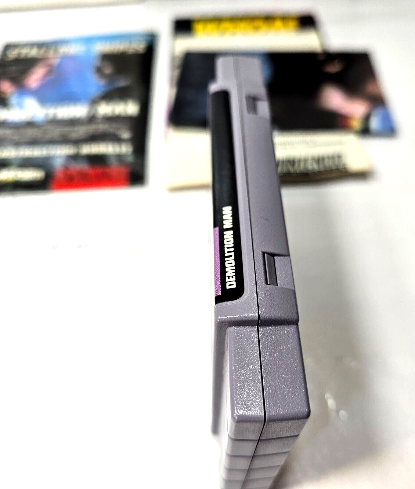 Demolition Man (Nintendo SNES, 1995) Game Box Manual Inserts Poster Registration