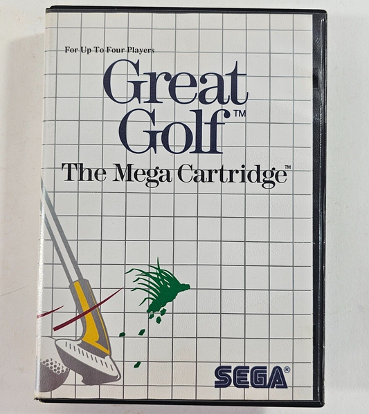 Great Golf (Sega Master System, 1987) Game and Case - Tested