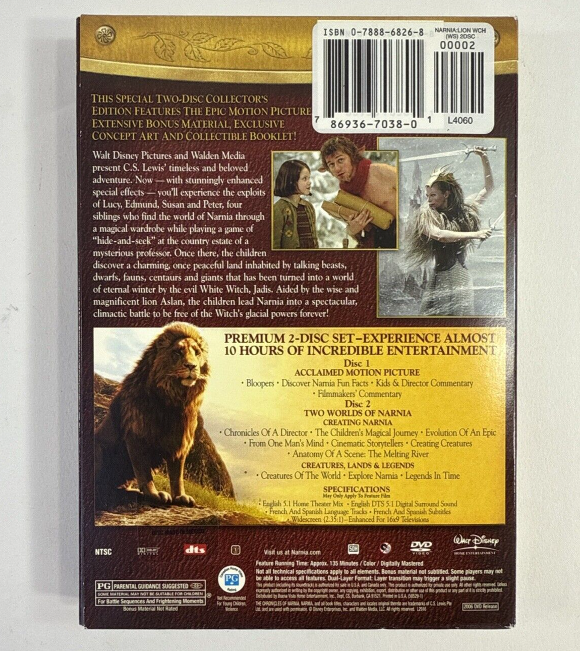 Chronicles of Narnia: Lion, the Witch & the Wardrobe (DVD Bundle) Prince Caspian