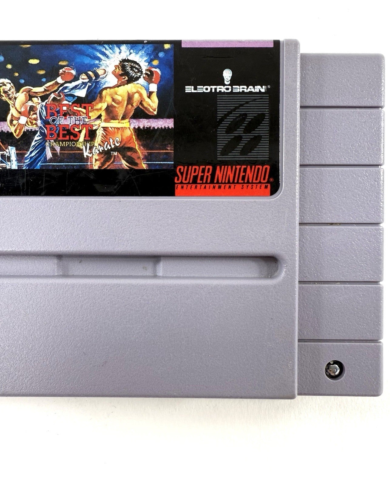 Best of the Best: Championship Karate (Super Nintendo, 1992) Game Cartridge