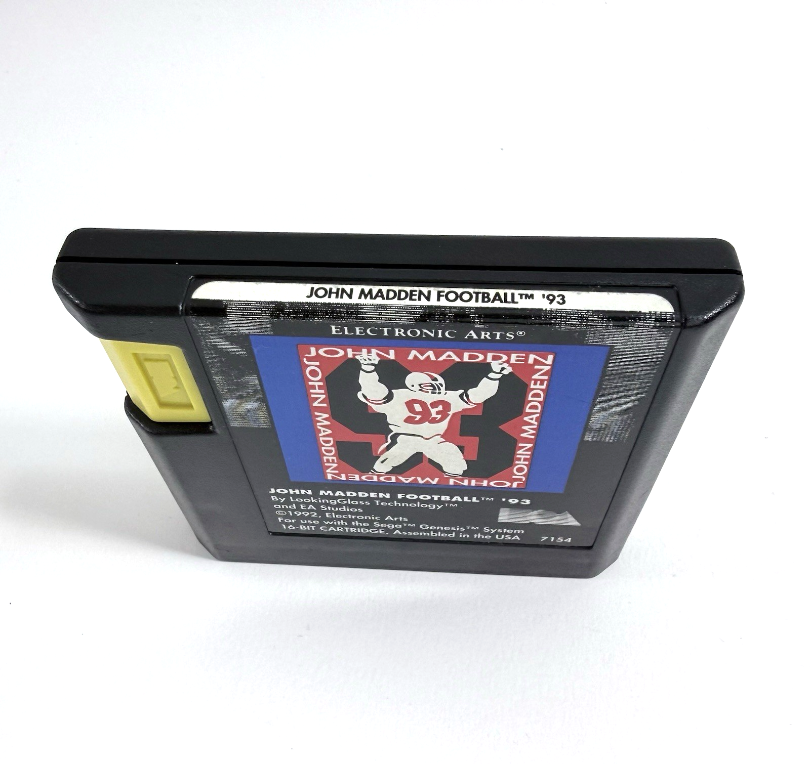John Madden Football '93 (Sega Genesis, 1993) Game, Case, Registration, Insert