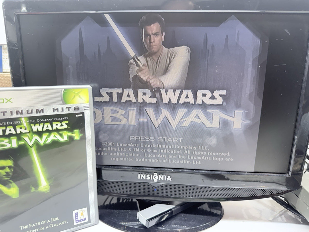 Star Wars: Obi-Wan (Microsoft Xbox, 2001) Game Case Manual Registration - Tested