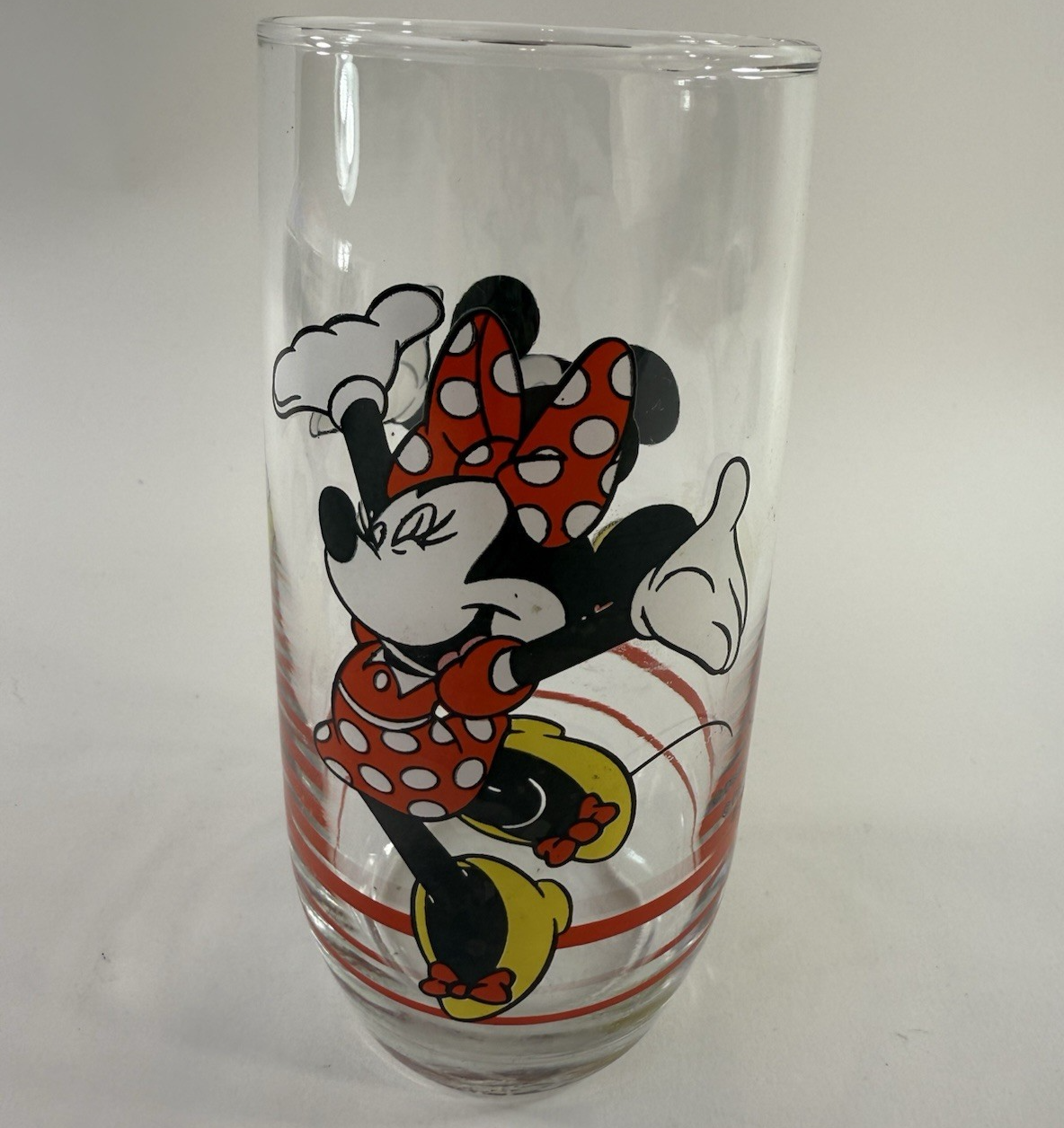 Anchor Hocking Walt Disney Mickey Minnie Mouse Drinking Glass Tumbler
