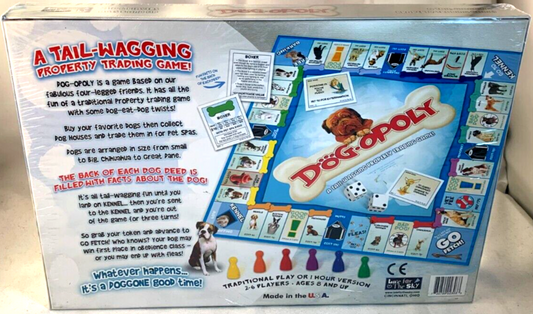 Dog-opoly: A Tail-Wagging Property Trading Game - New, Factory Sealed
