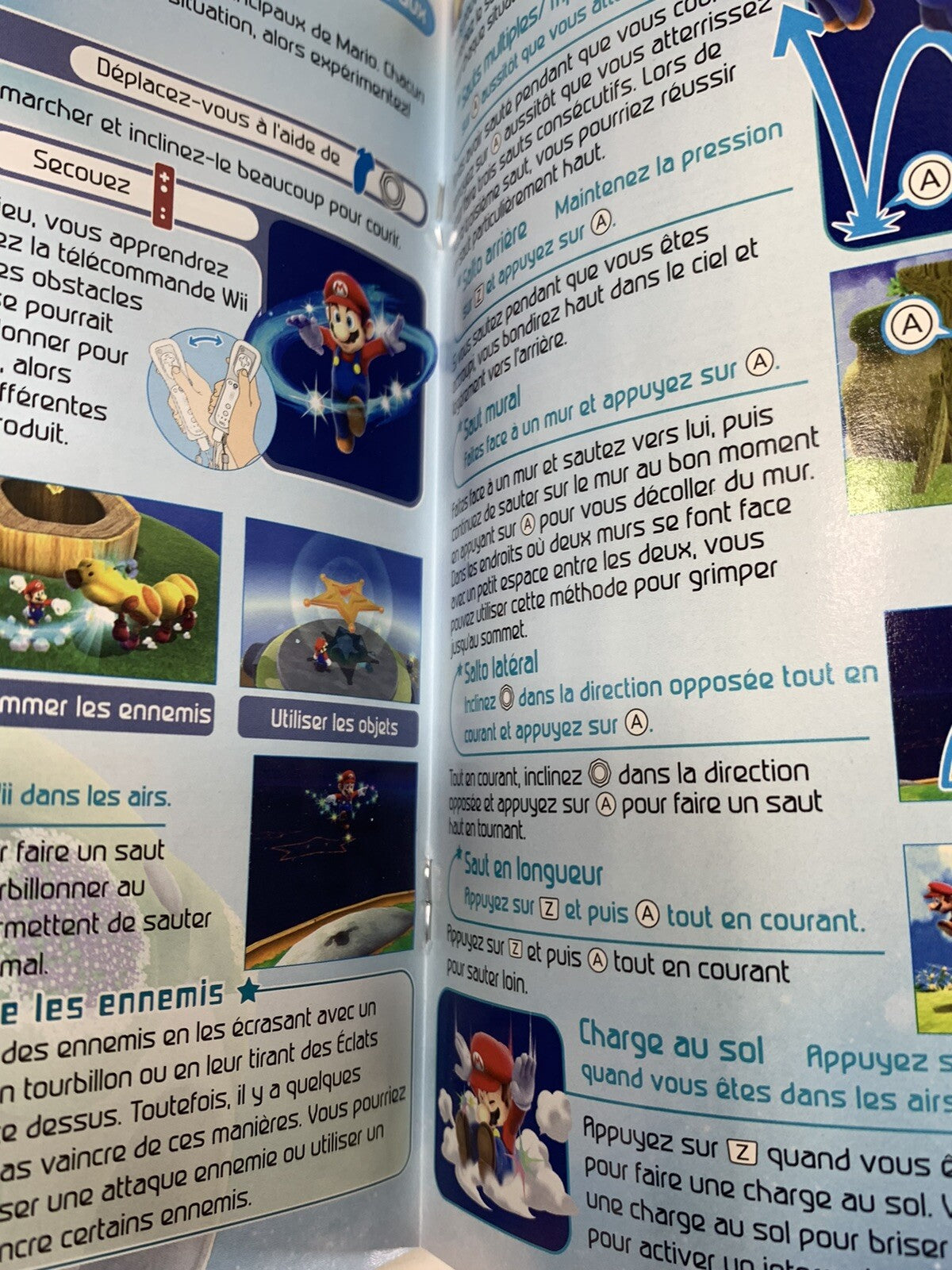 Super Mario Galaxy (Nintendo Wii, 2007) Game Case Manual Inserts - Tested