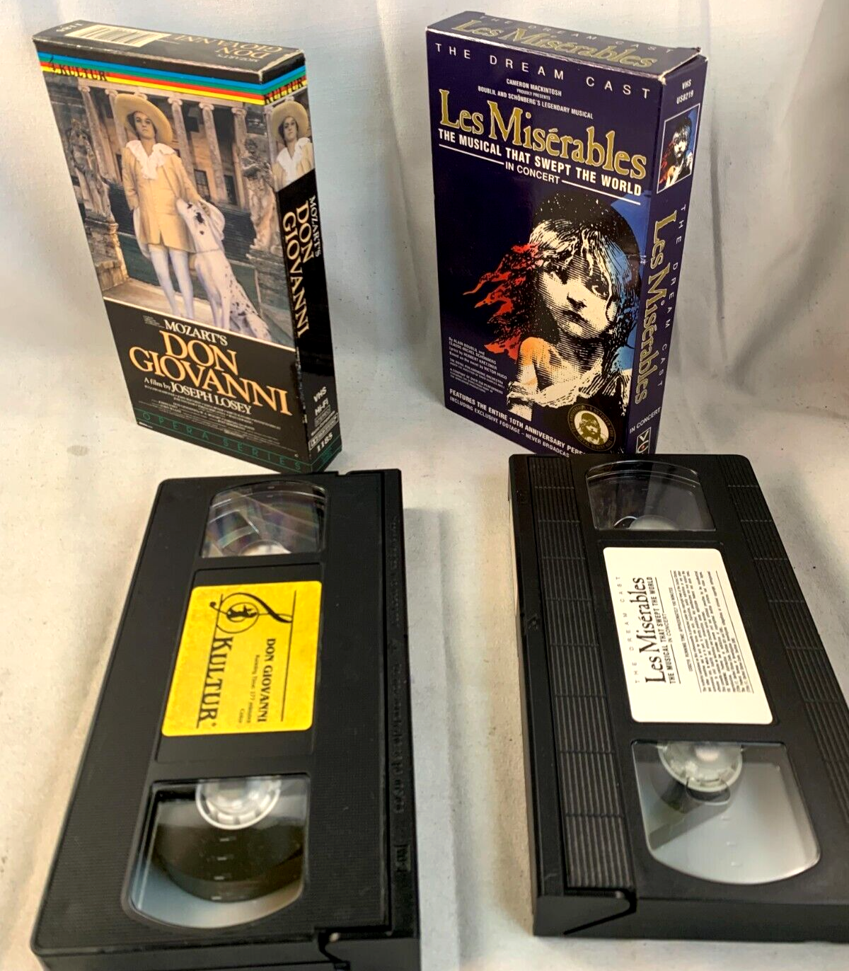 Cats (VHS Musicals bundle) Madama Butterfly, Don Giovanni, Tosca, Manon, +2