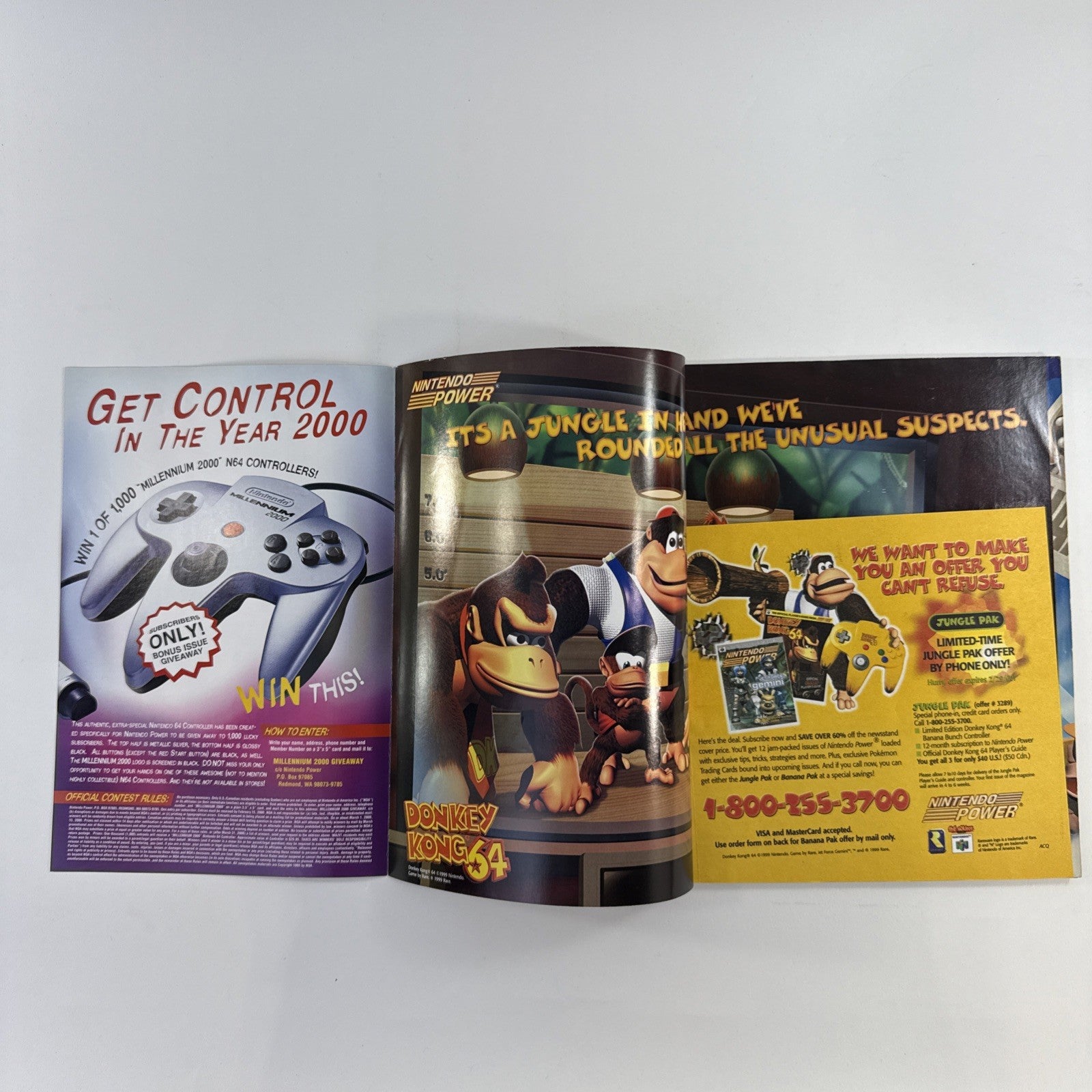 Nintendo Power Magazine Jan. 2000 Vol. 128 Mario Party 2 w/Poster & Comic