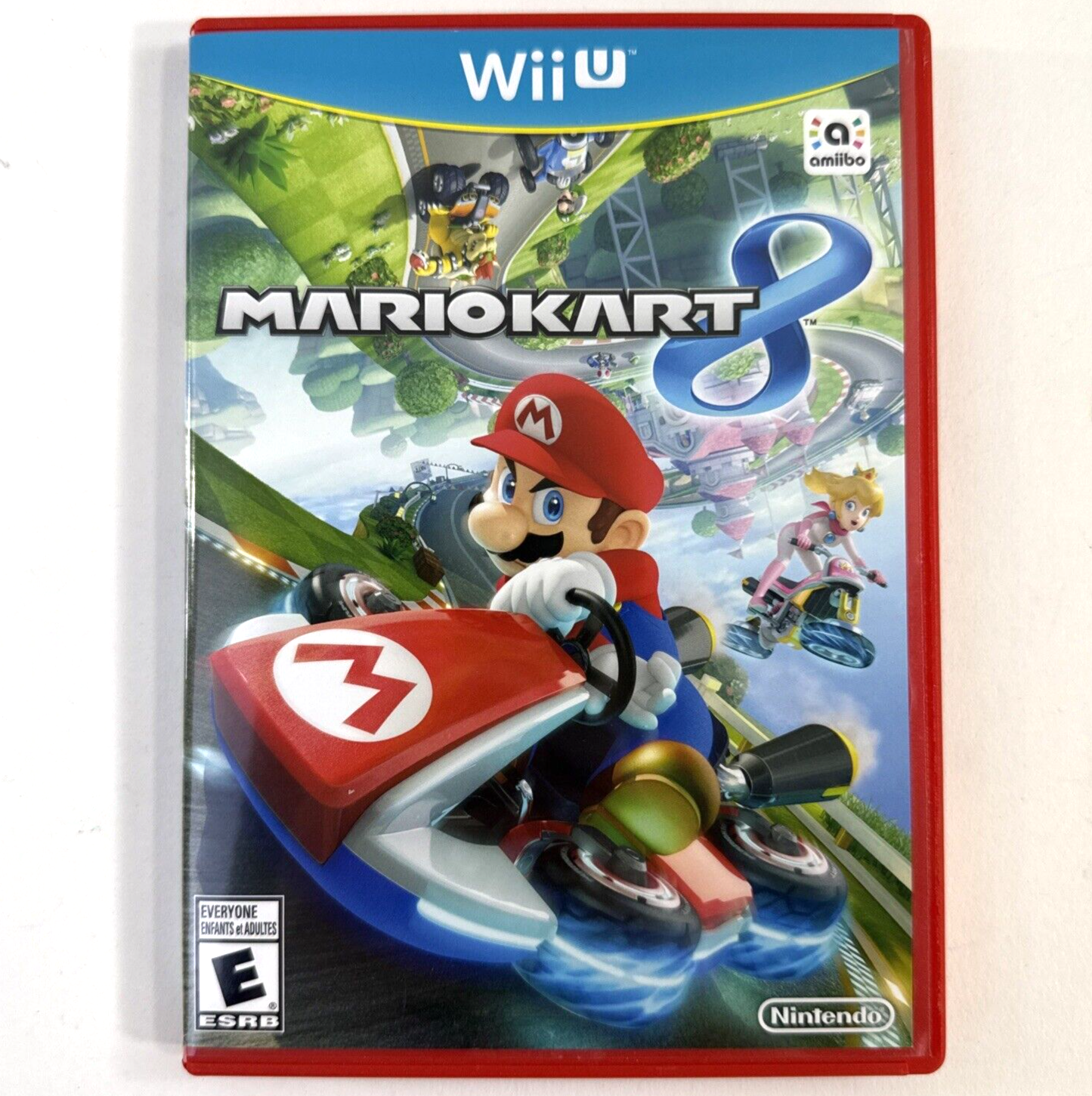 Mario Kart 8 (Nintendo Wii U, 2014) Game Case Manual Insert - Tested and Working