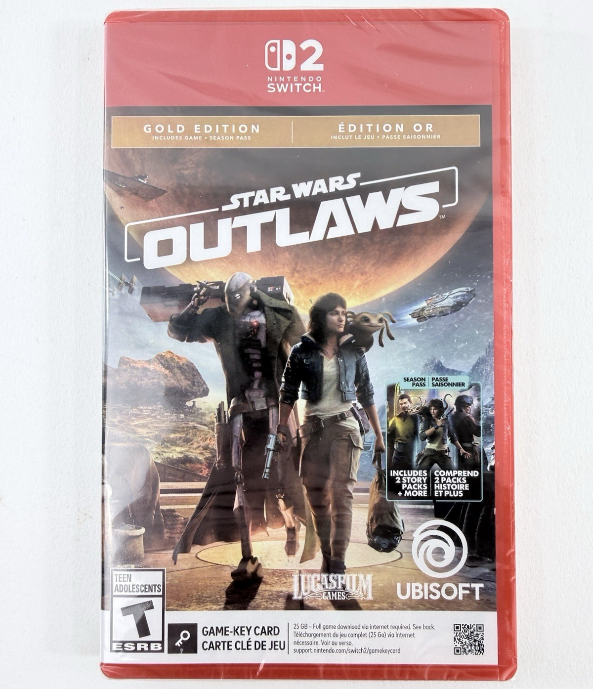 Star Wars Outlaws -- Gold Edition (Nintendo Switch 2, 2025) New, Factory Sealed
