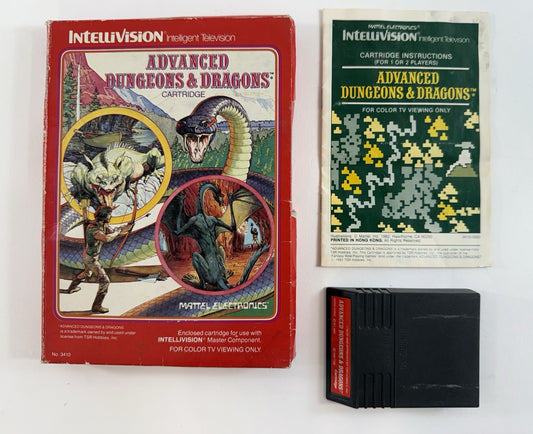 Advanced Dungeons & Dragons (Intellivision, 1982) Game, Box, Manual - Tested