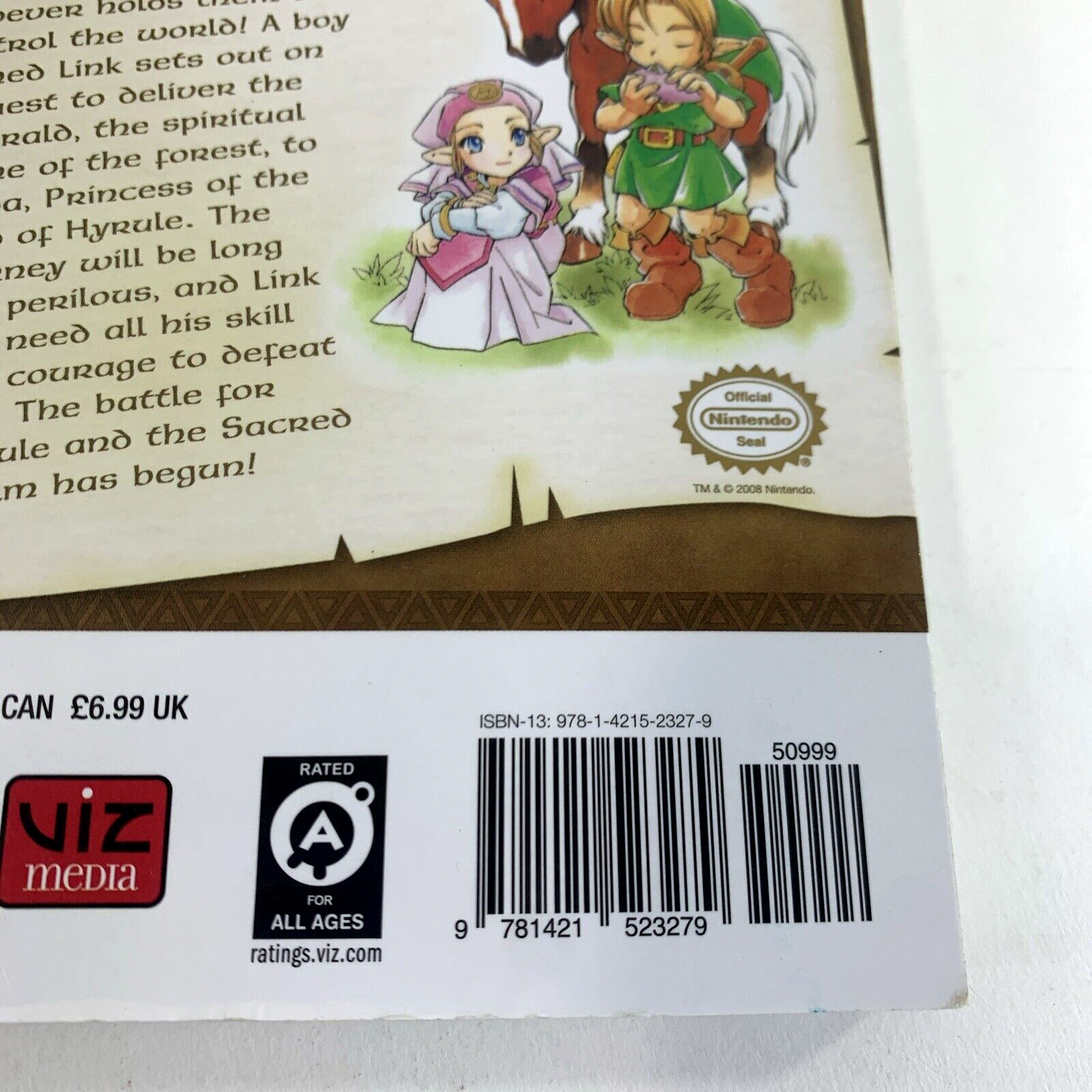 The Legend of Zelda Ocarina of Time #1 (Paperback, 2015) Perfect Square Edition