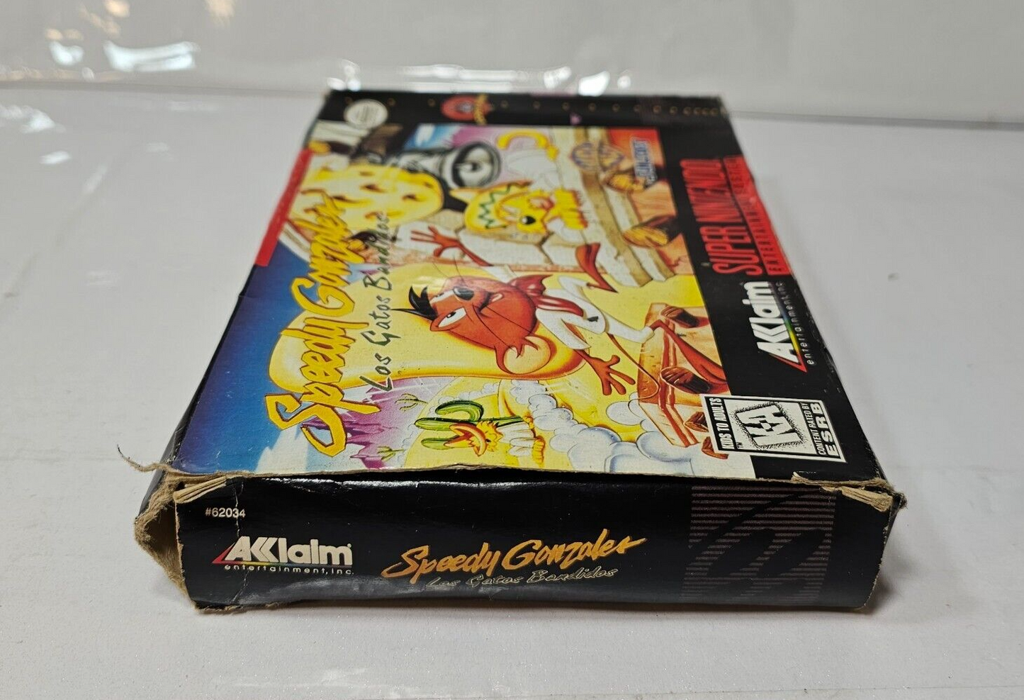 Speedy Gonzales: Los Gatos Bandidos (Nintendo SNES, 1997) Game Box Manual Insert