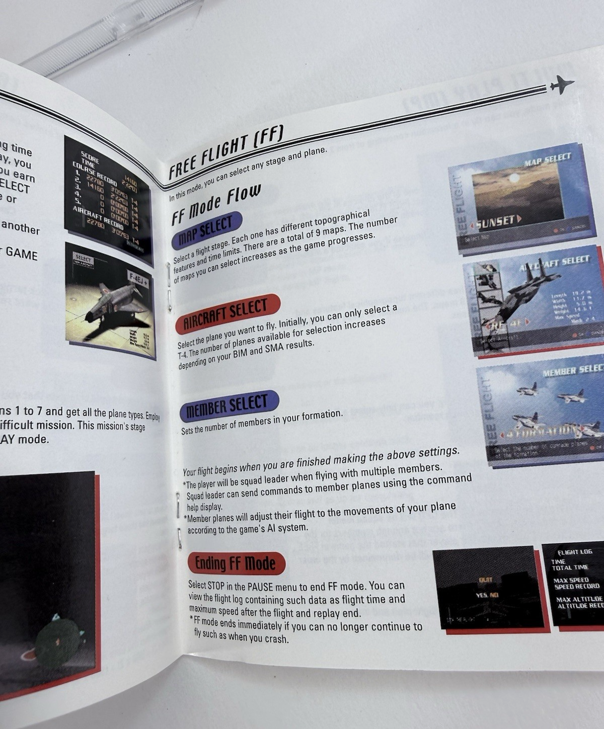 AeroWings (Sega Dreamcast, 1999) Game Case Manual - Tested and Working