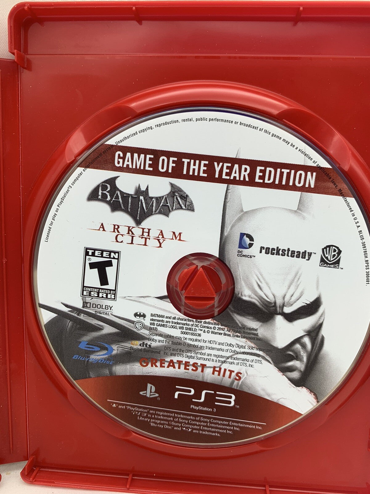 Batman: Arkham City - Game of the Year Edition (PlayStation 3, 2012) - Tested