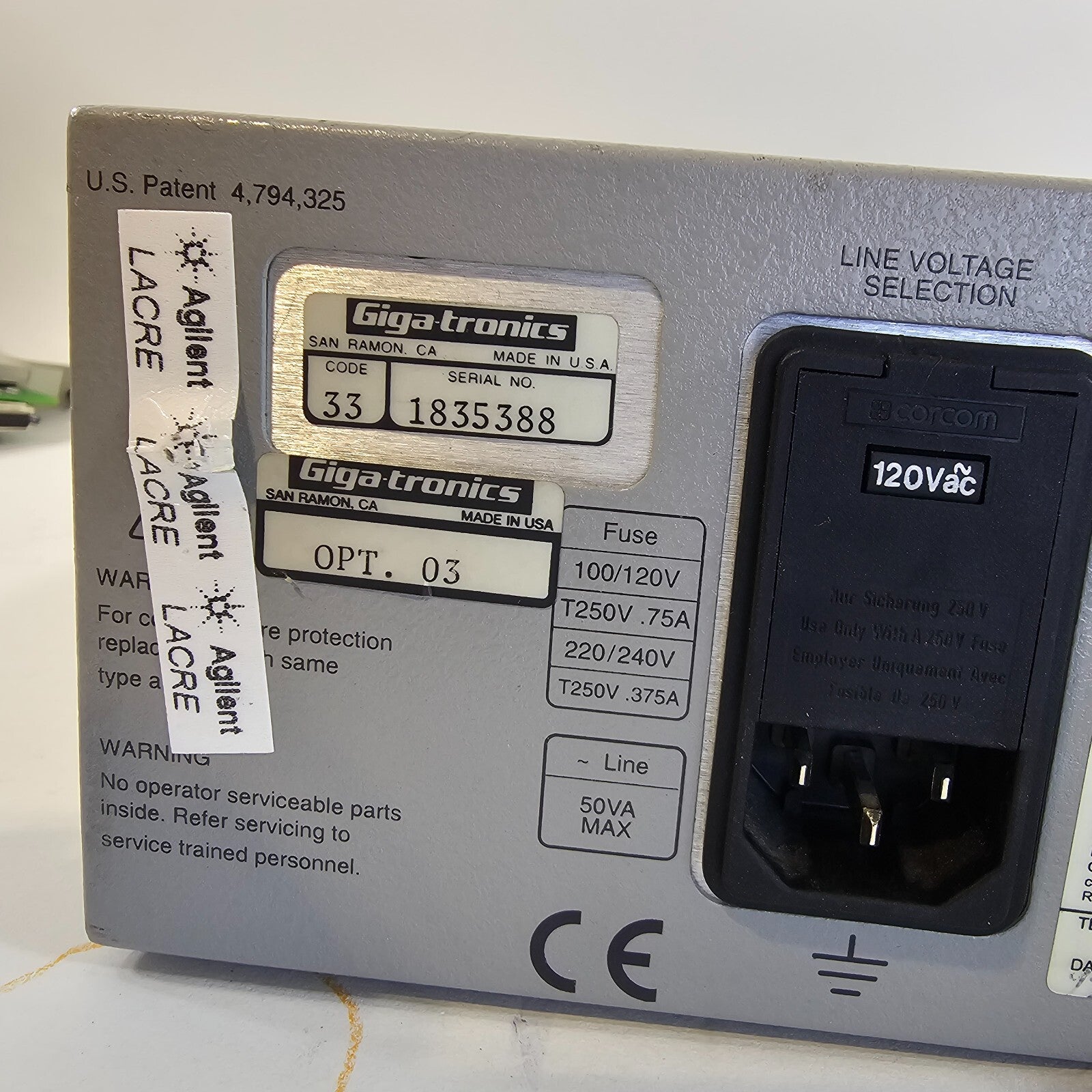 Giga-Tronics 8541C Universal Power Meter Option 03 - Tested