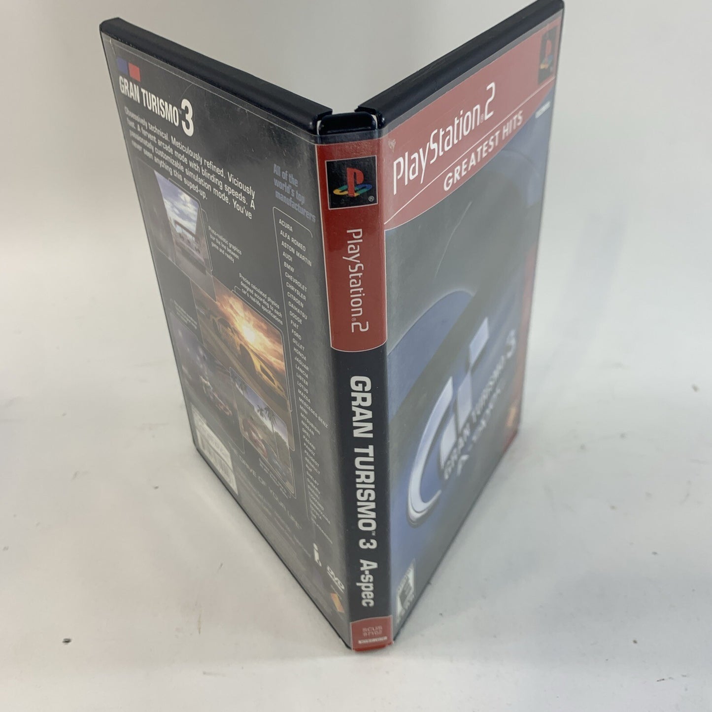 Gran Turismo 3 A-spec (PlayStation 2, 2006) Greatest Hits Game And Case - Tested