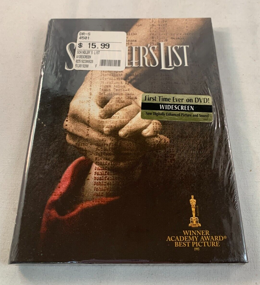 Schindler's List (DVD, 2004, Full Frame, Digipak Packaging Edition) NEW