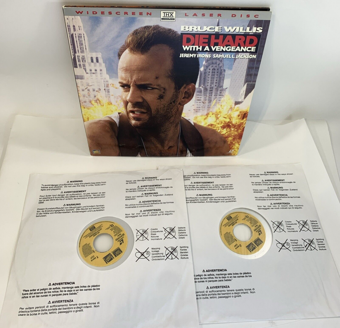 Die Hard (Widescreen Laserdisc Bundle) Die Hard 2/Die Hard 3 -  Tested