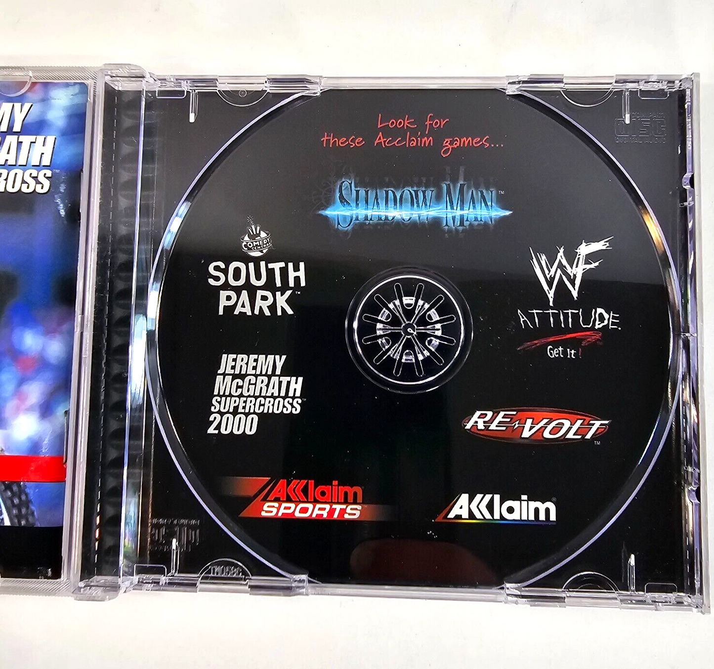 WWF Attitude (Sony PlayStation 1, 1999) Game Case Manual Registration Card