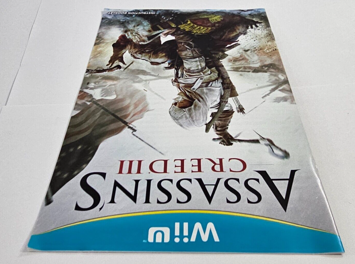 Assassin's Creed III (Nintendo Wii U, 2012) Game Case Manual - Tested