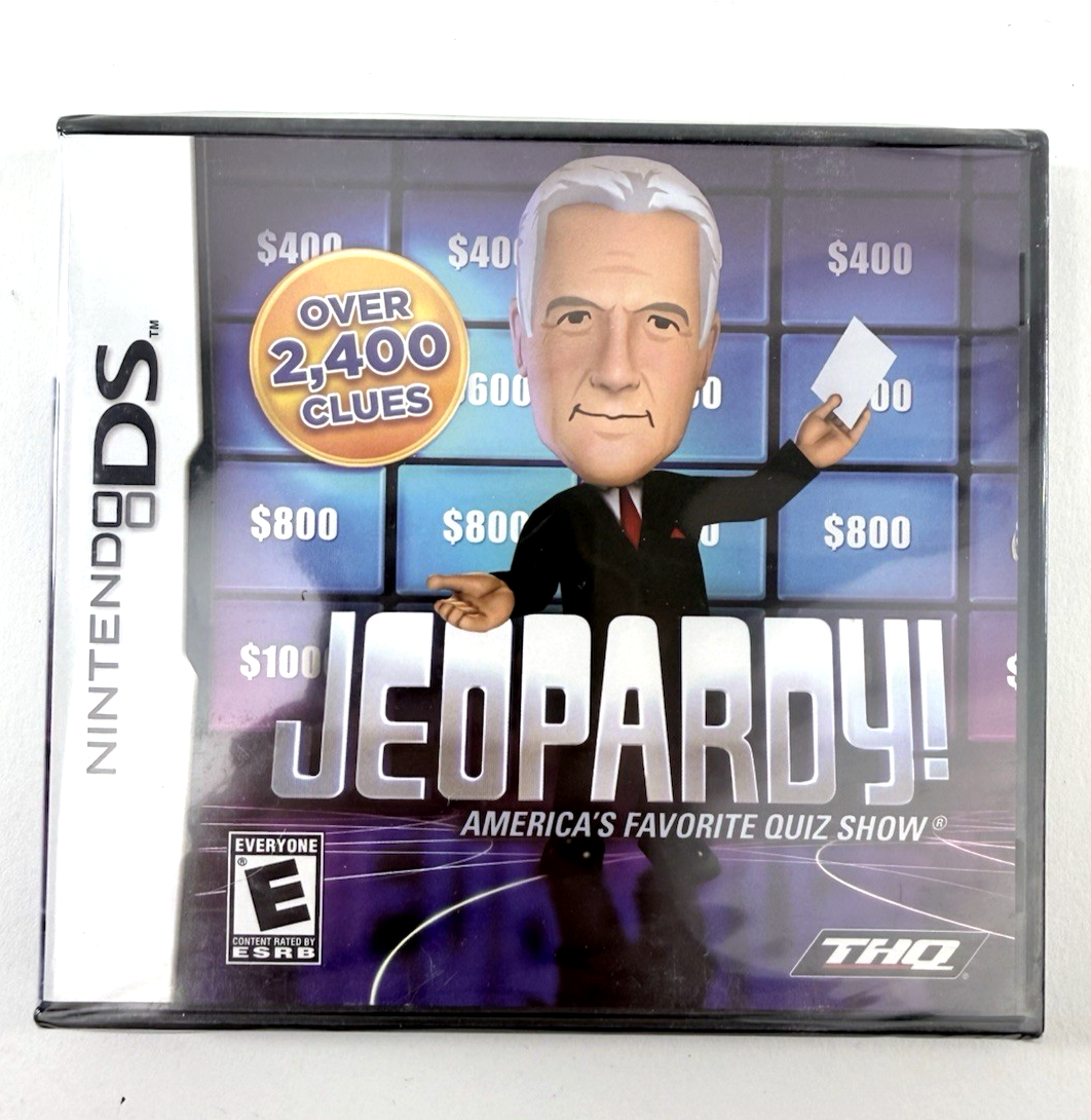 Jeopardy (Nintendo DS, 2010) New, Factory Sealed Alex Trebek Quiz Game
