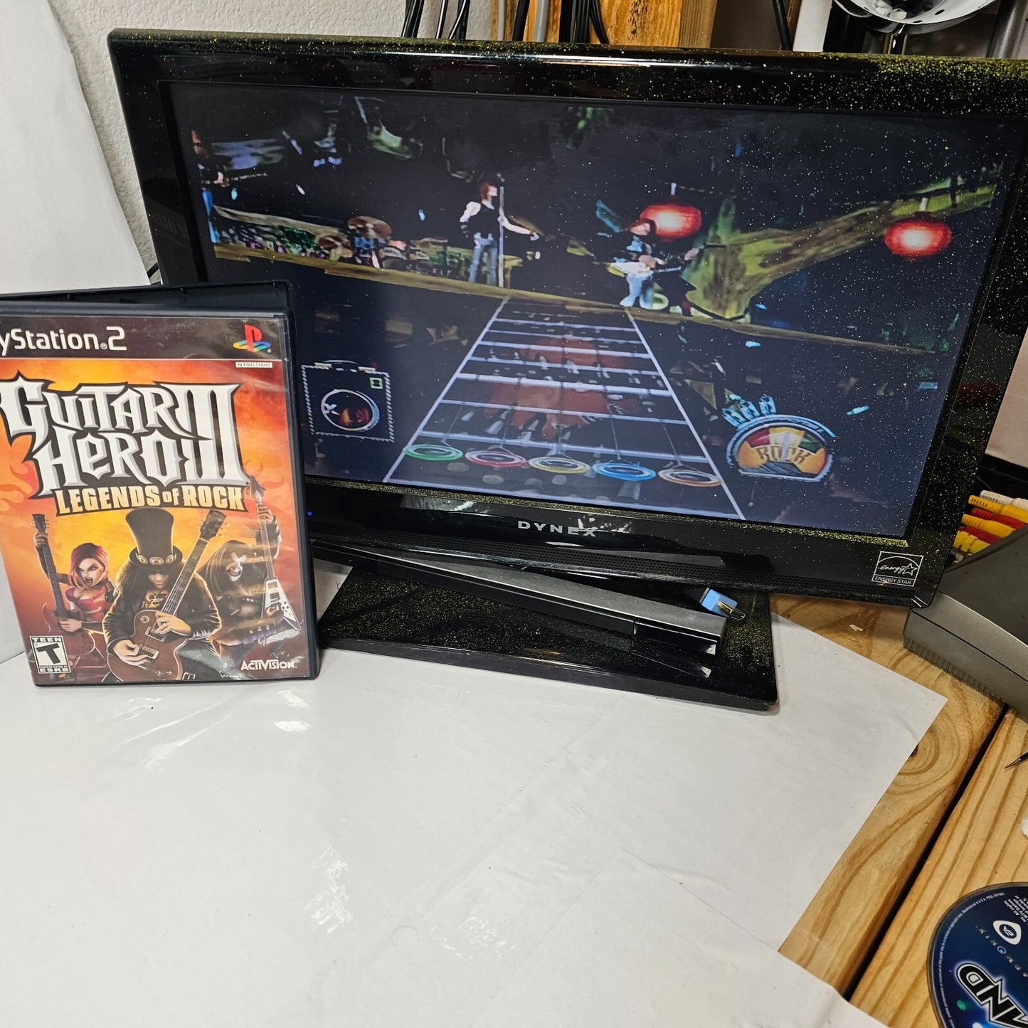 Guitar Hero 3 III Legends of Rock (PlayStation 2, 2007) Game Case Manual