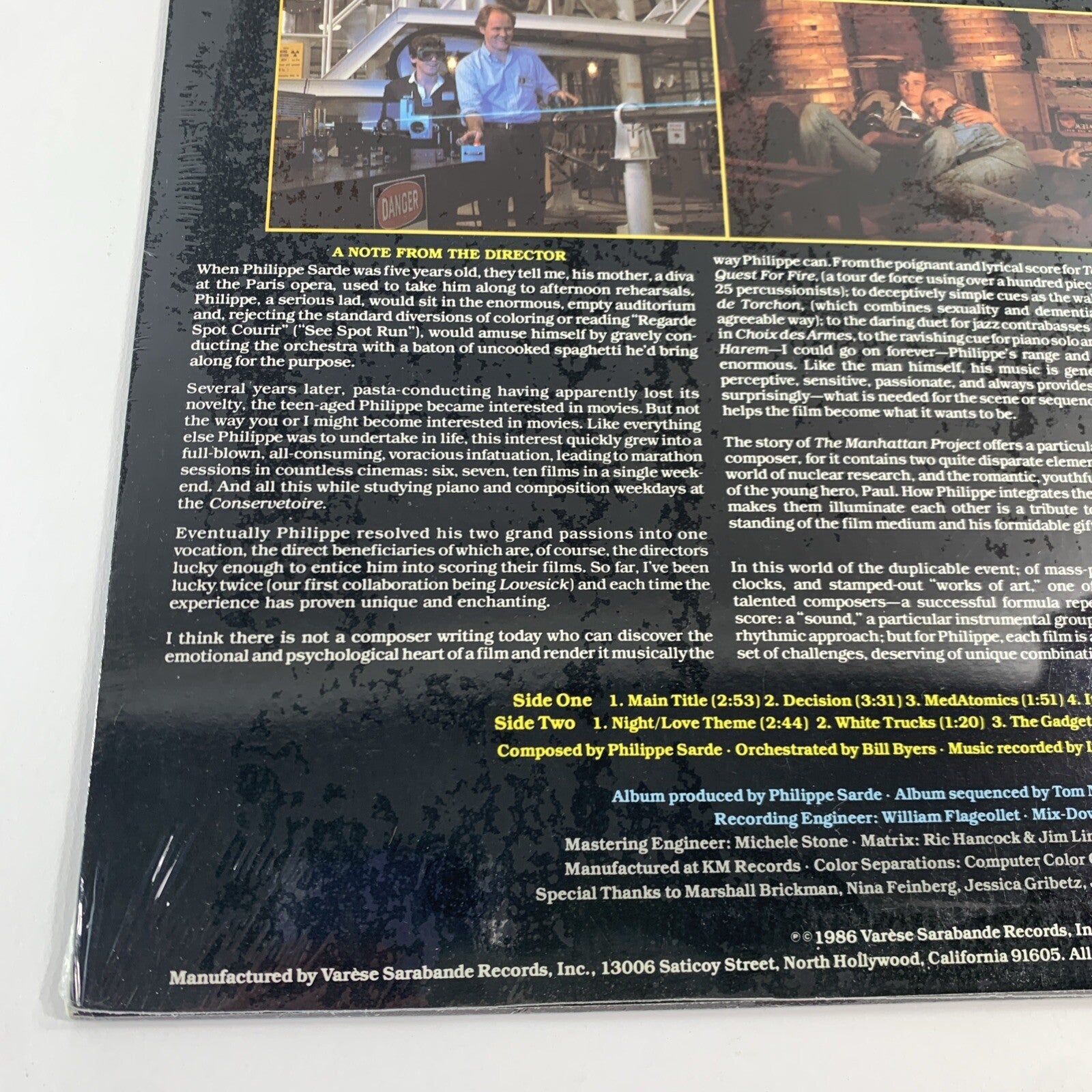 The Manhattan Project OST (Vinyl Record, 1986) STV 81282 - New, Factory Sealed