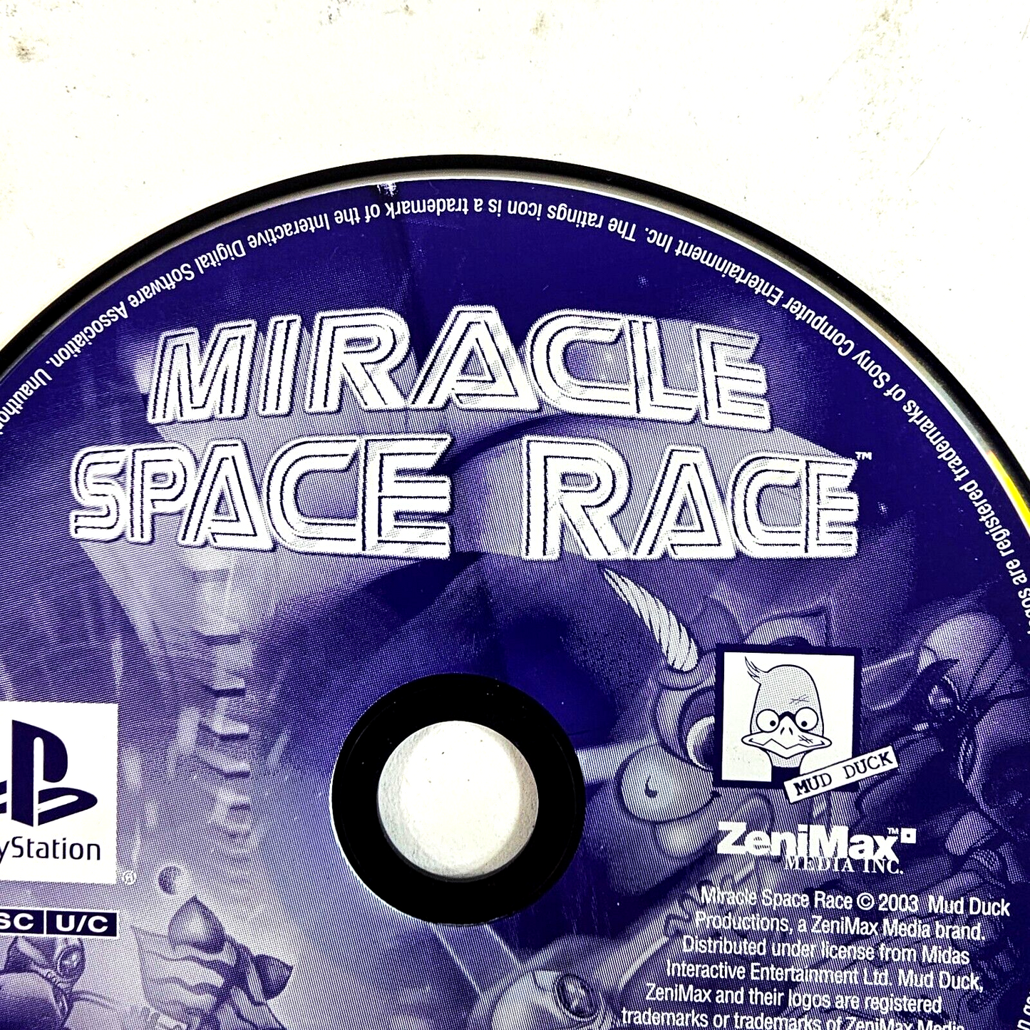 Miracle Space Race (Sony PlayStation 1, 2003) Game Disc - Tested and Working
