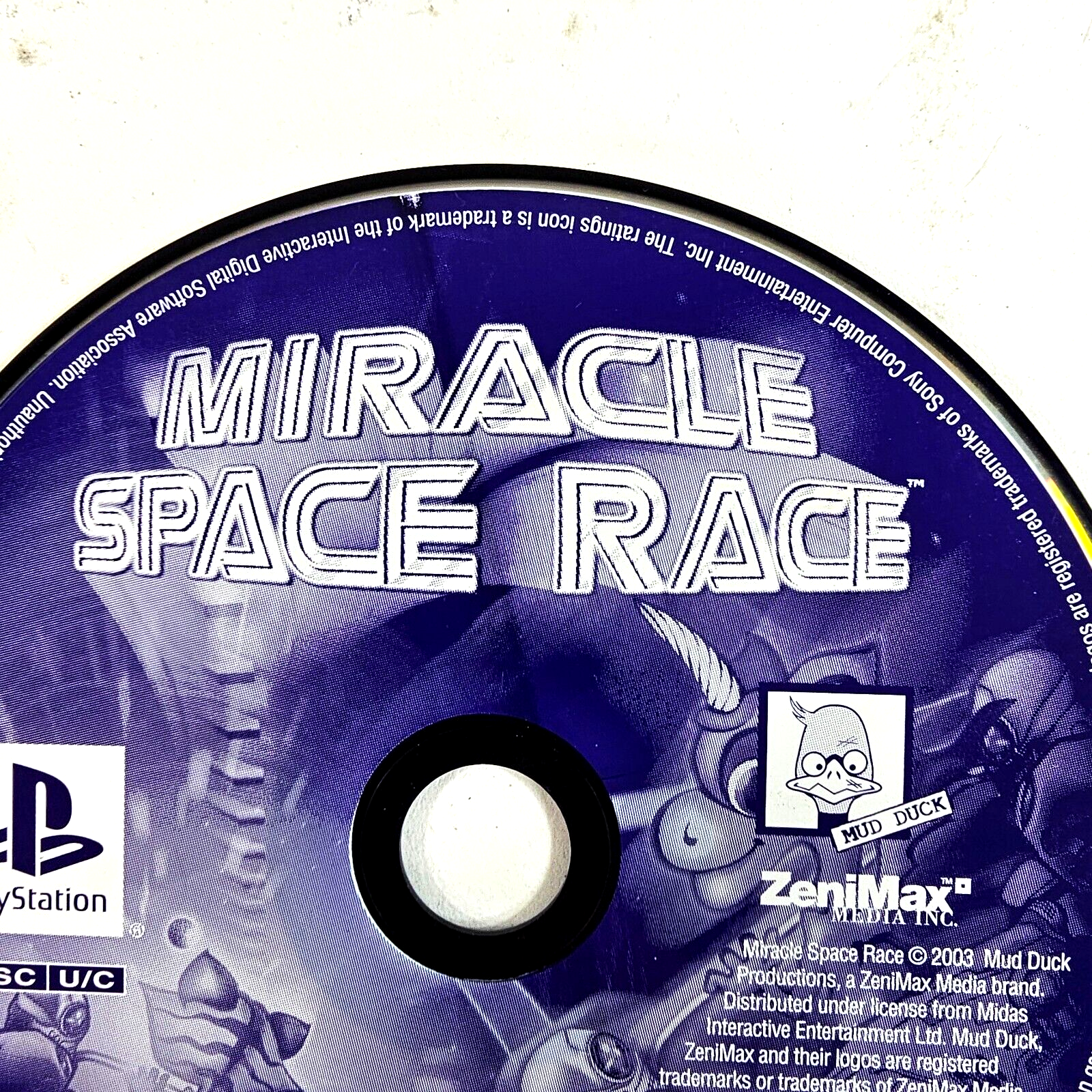 Miracle Space Race (Sony PlayStation 1, 2003) Game Disc - Tested and Working