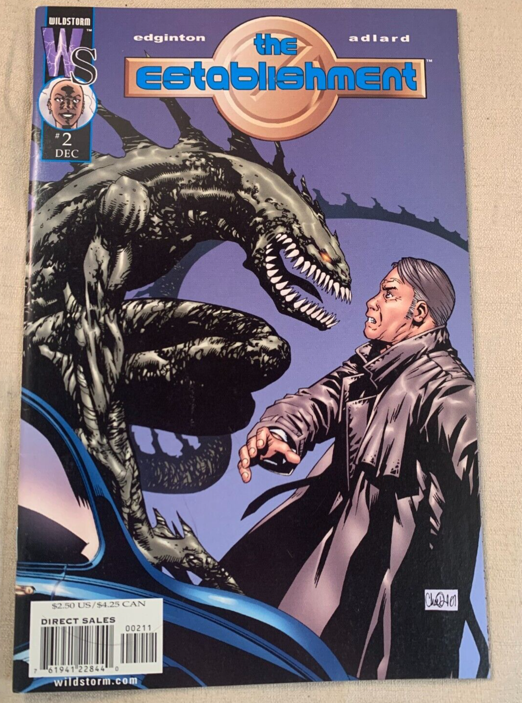 The Establishment #2, 4, 7, 13 2002 Wildstorm Comic bundle - Charlie Adlard