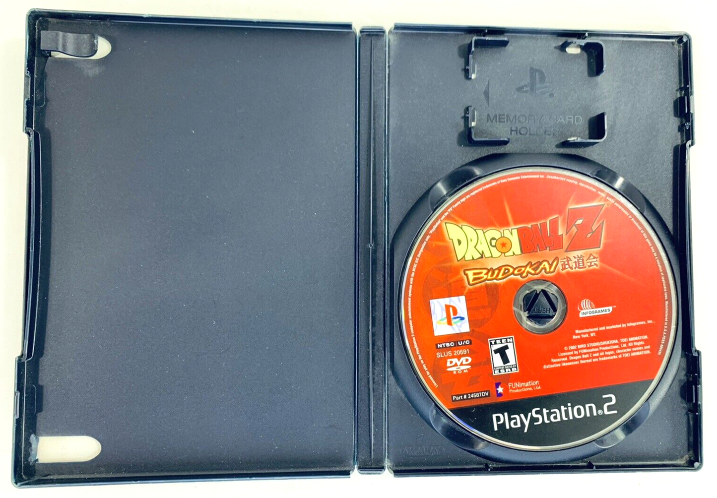 Dragon Ball Z: Budokai (Playstation 2, 2002) Game and Case - Tested and Working