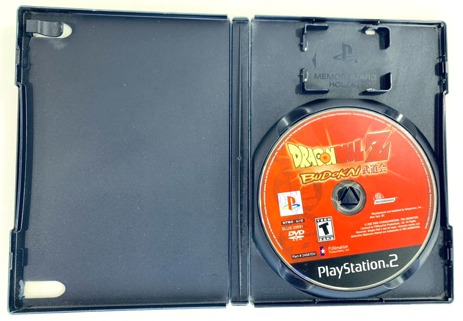 Dragon Ball Z: Budokai (Playstation 2, 2002) Game and Case - Tested and Working