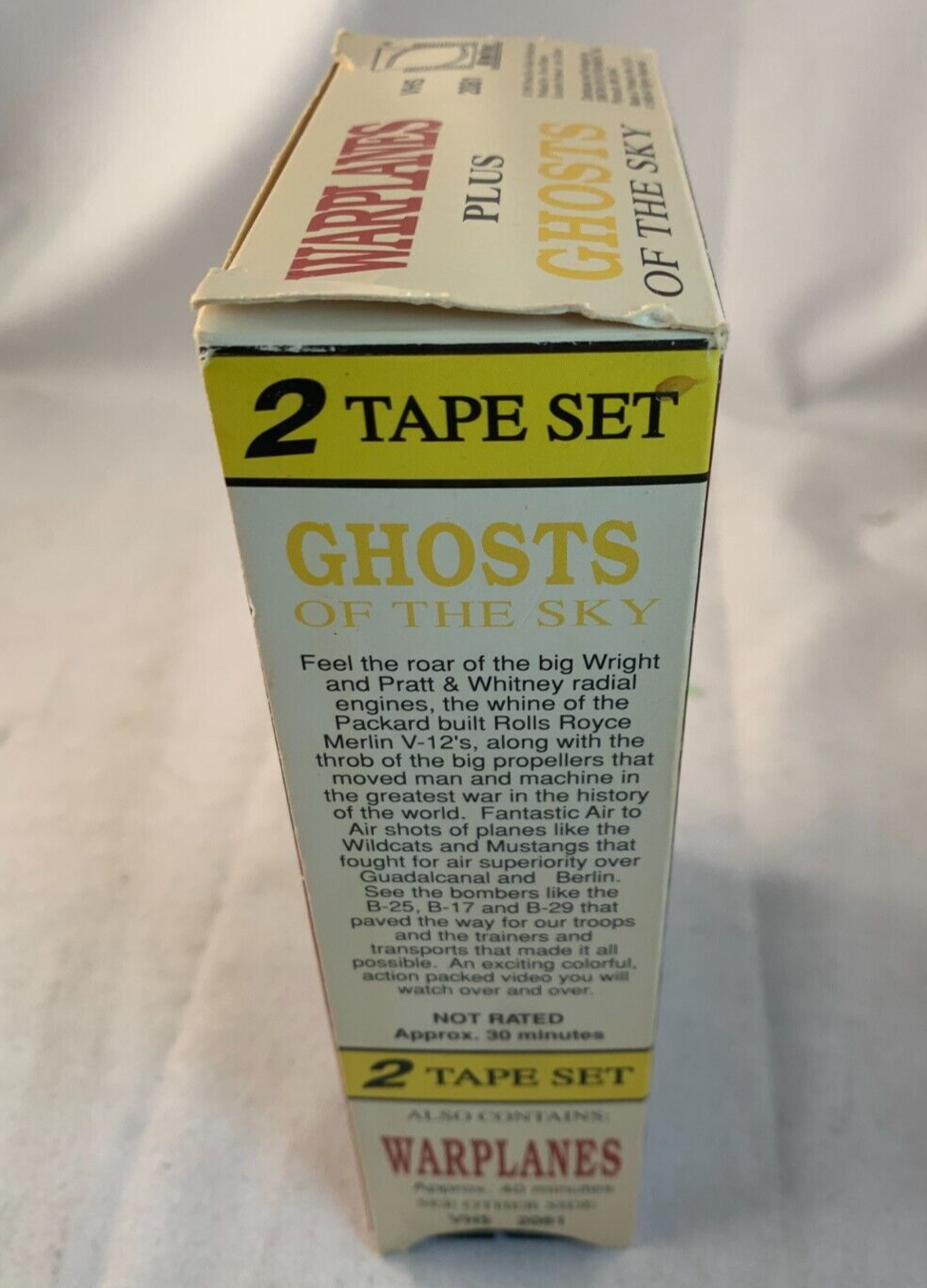 Ghosts of the Sky/Warplanes (VHS 2-Tape Set) Wings Series - Tested and Working