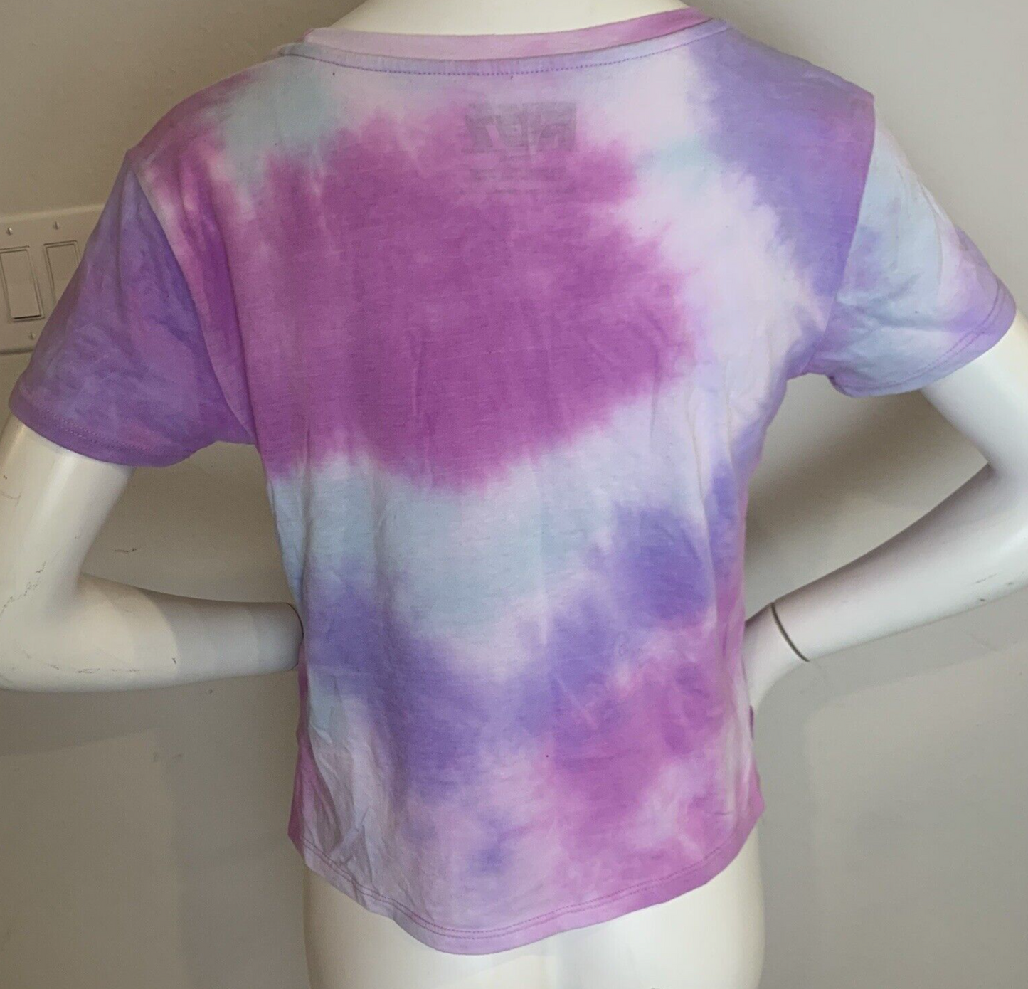 2020 KISS Officially Licensed Cropped T-shirt Tie Dye Women’s Size S (3-5)