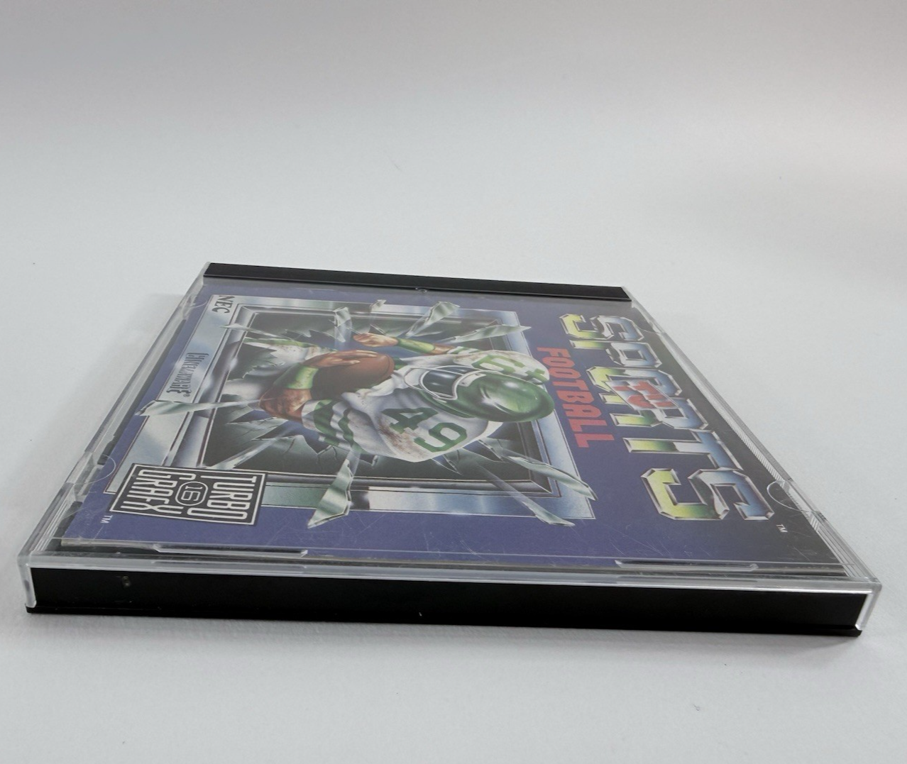 TV Sports Football (TurboGrafx-16, 1990) Game. Case, and Manual - Tested
