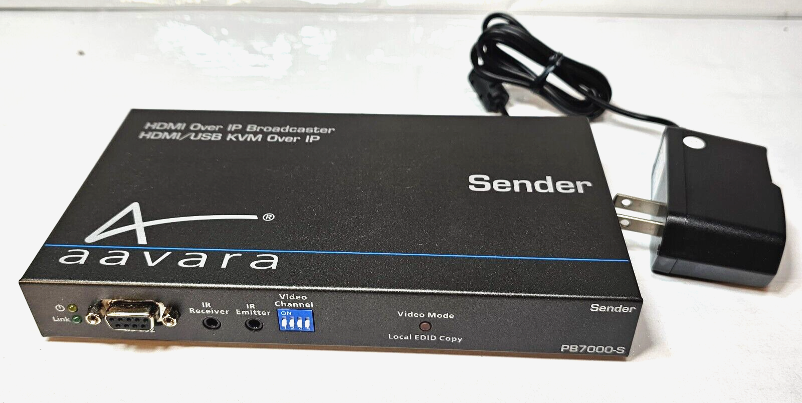 Aavara Sender PB7000-SE HDMI Over IP Broadcaster HDMI/USB KVM no AC-adapter req.