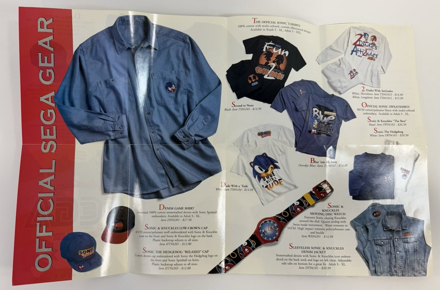 NHL All-Star Hockey (Game Gear, 1995) Box, Manual, Registration, Insert Only