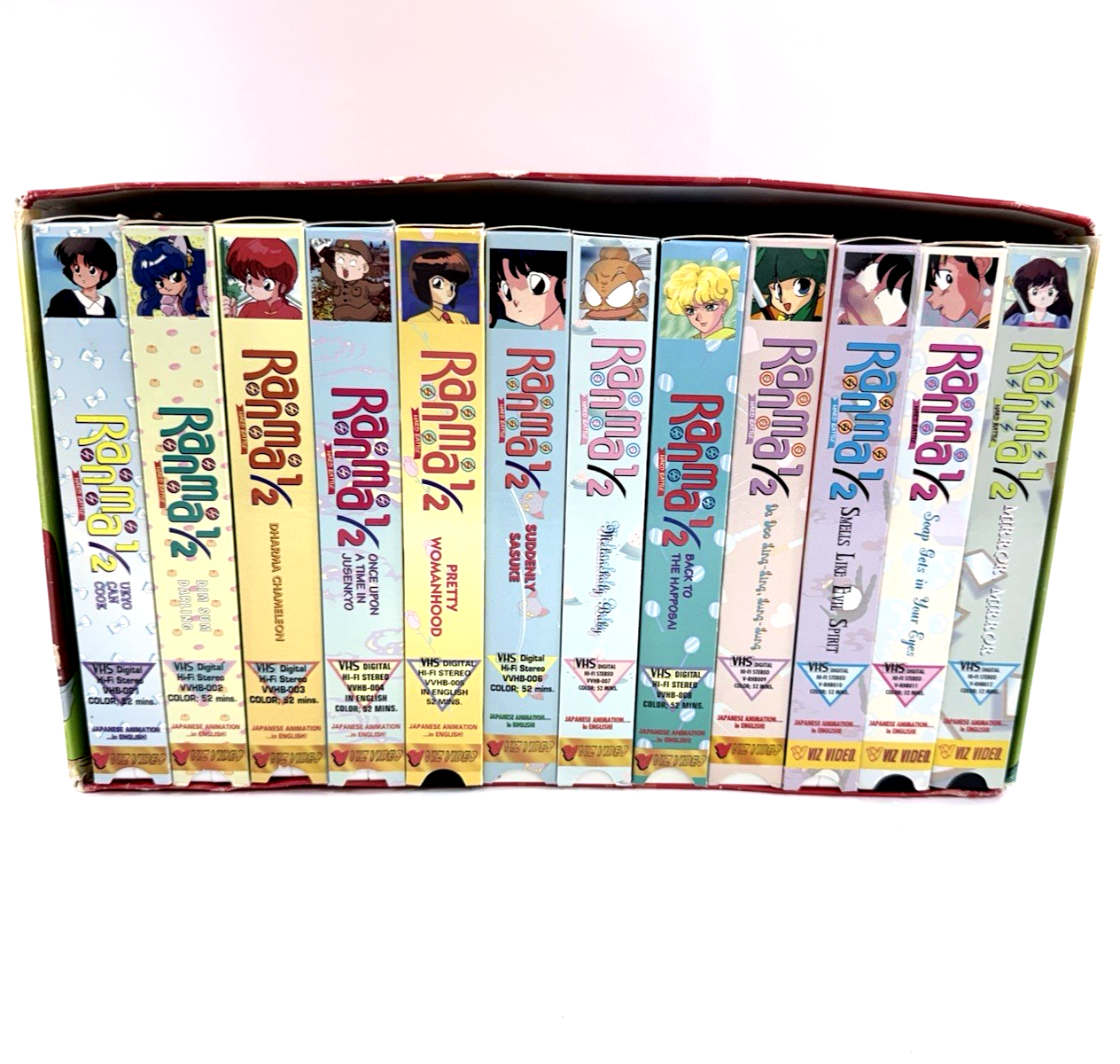 VIZ Video Ranma 1/2 Hard Battle Box Set (VHS, 1999, Dubbed) - No CD - Tested