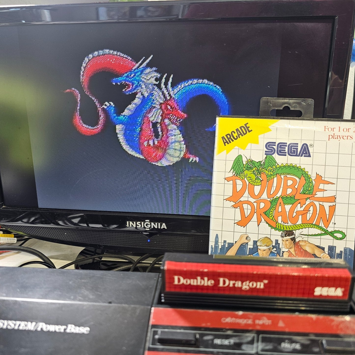 Double Dragon (Sega Master System, 1988) Game and Case - Tested and Working