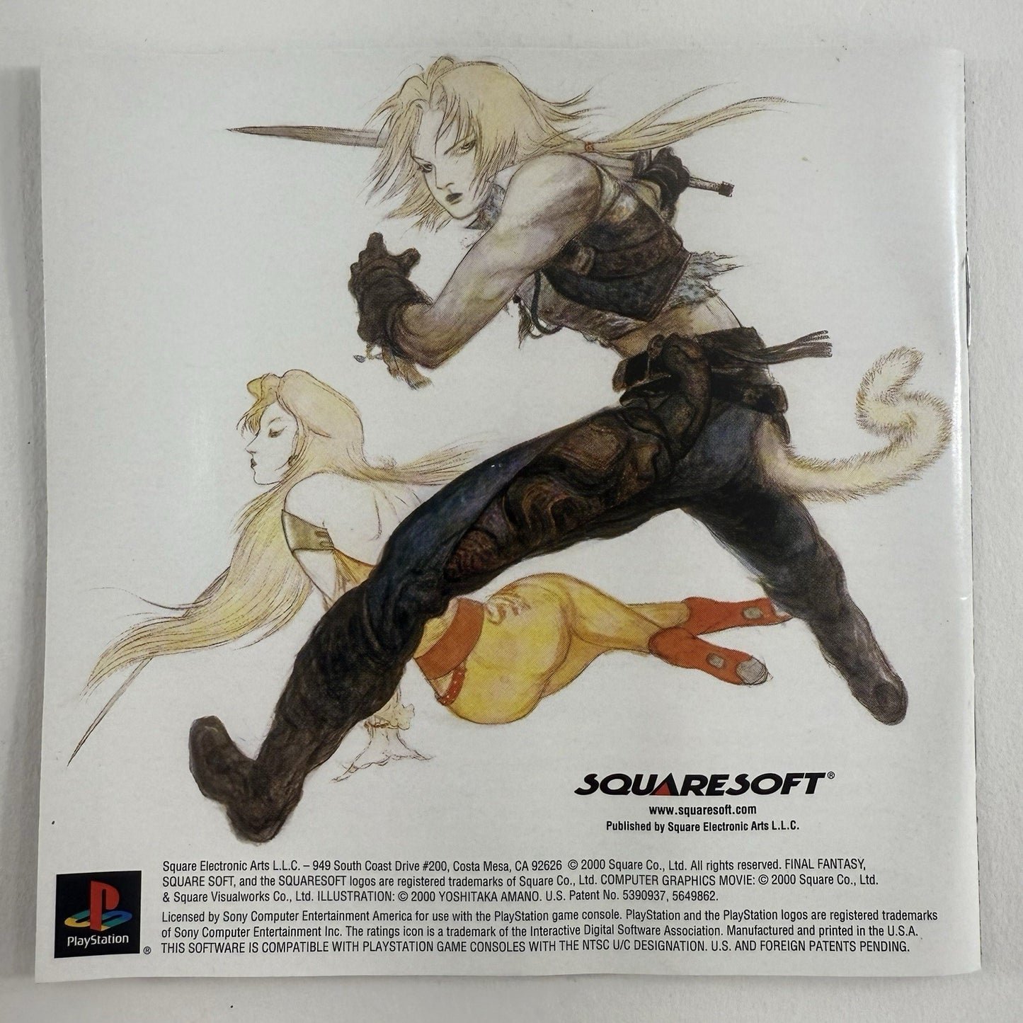 Final Fantasy IX (Sony PlayStation, 2000) Discs Case Manual Insert - Tested