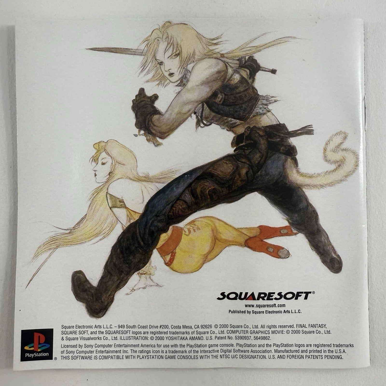 Final Fantasy IX (Sony PlayStation, 2000) Discs Case Manual Insert - Tested