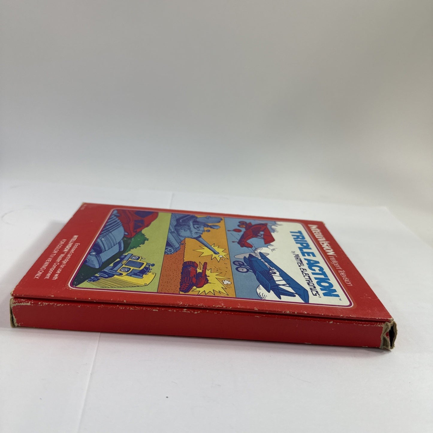 Triple Action (Intellivision, 1981) Game, Case, Manual, Overlays - Tested