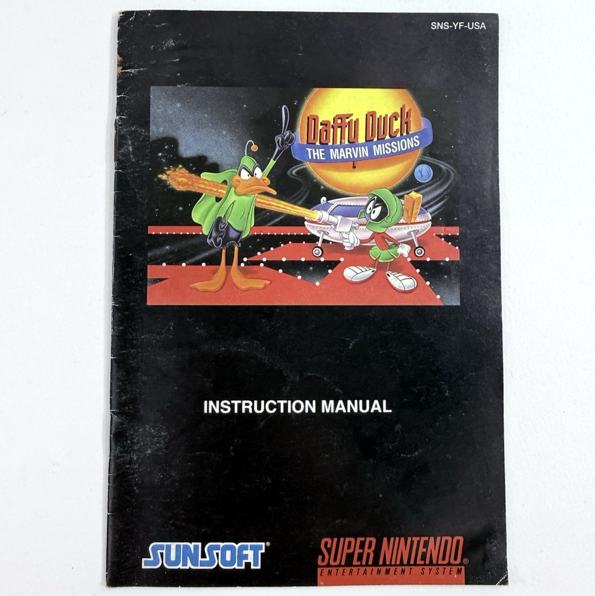 Sunsoft 1993 Daffy Duck The Marvin Missions Instructional Manual SNS-YF-USA