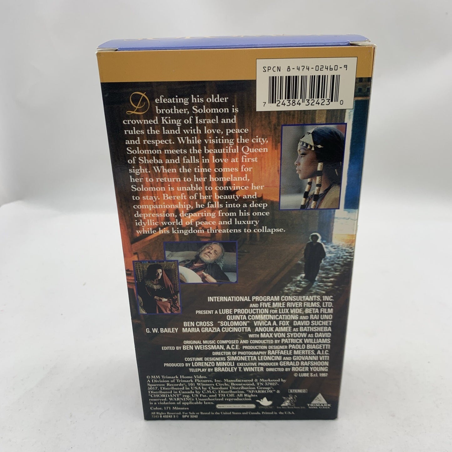 The Bible: Solomon (VHS, 2000) Ben Cross/Vivica A. Fox/Max Von Sydow