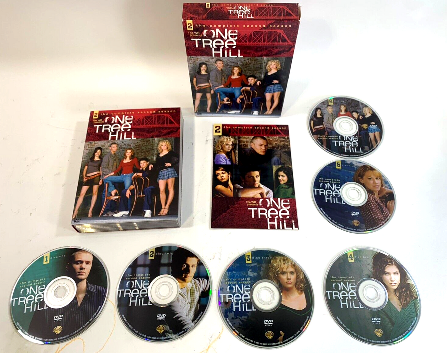 One Tree Hill - Seasons 1-5 (DVD, 2009, 6-Disc Sets) 1 2 3 4 5  - Tested