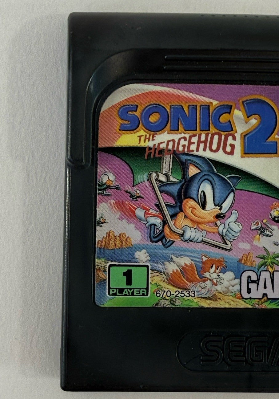 Sonic the Hedgehog 2 (Sega Game Gear, 1992) Game Cartridge - Tested