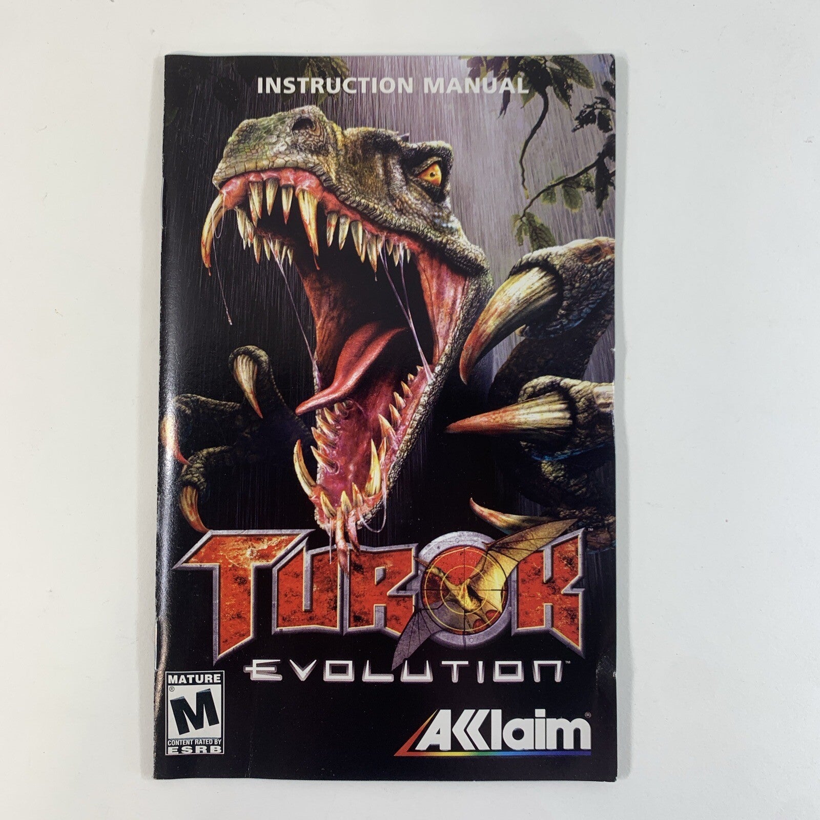 Turok: Evolution (Sony PlayStation 2, 2002) Game Case Manual Registration Card