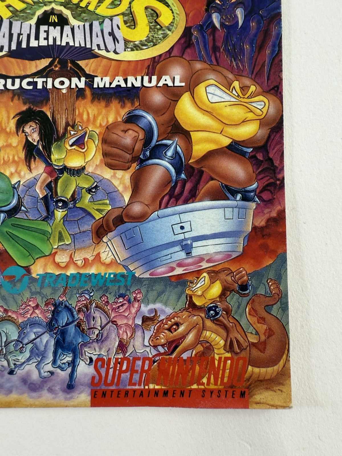 Battletoads in Battlemaniacs (Super Nintendo SNES, 1993) Instructional Manual